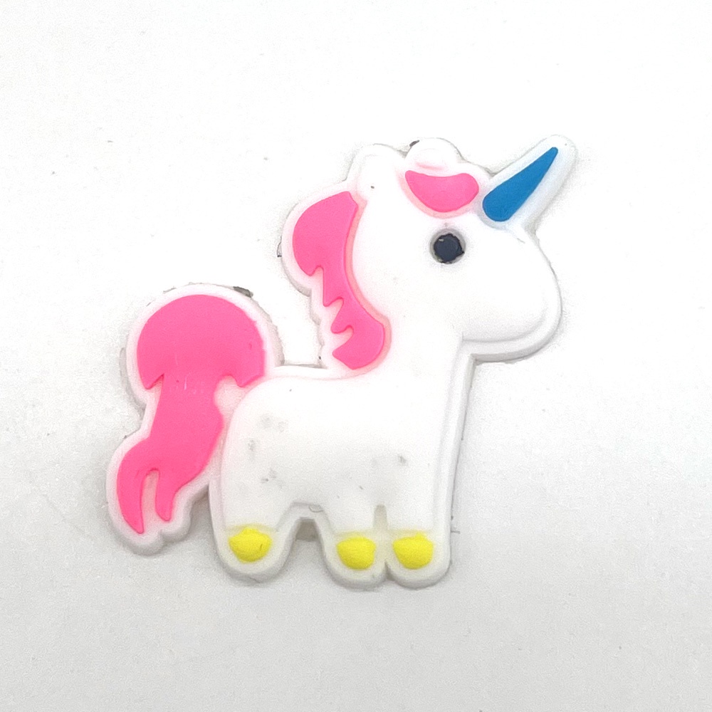 Kartun unicorn Jibbitz 1pcs shoe charms Crocs Pin imut anak decorate sandal Gesper DIY Dapat Dilepas accessories Hadiah