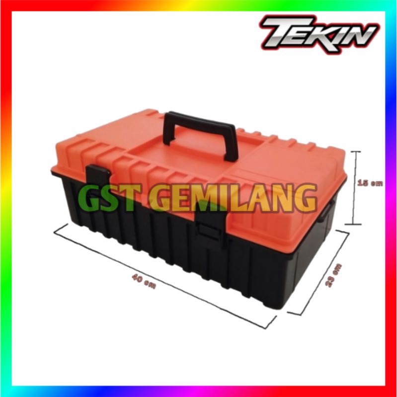 TOOLBOX PVC KOTAK PERKAKAS PLASTIK TEKIN