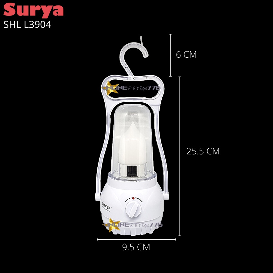 LAMPU EMERGENCY SURYA / SHL L3904 FROSTED / LAMPU EMERGENCY LED / EMERGENCY LAMP / SURYA / SHL 3904 FROSTED LED / RECHARGEABLE