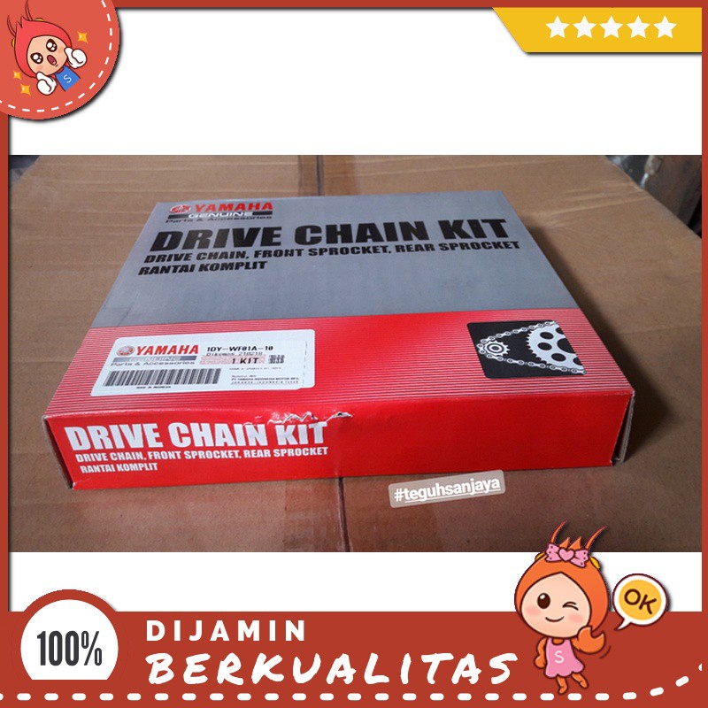 Gir Set / Gear Set ( Yamaha Jupiter-Z1 New ) Asli Original Yamaha Sparepart Motor Murah