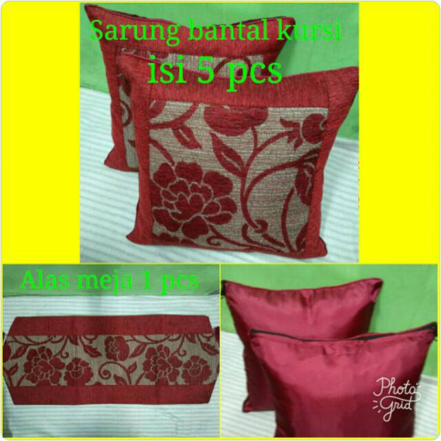 Sarung bantal kursi set - Sarung bantal sofa minimalis set , motif