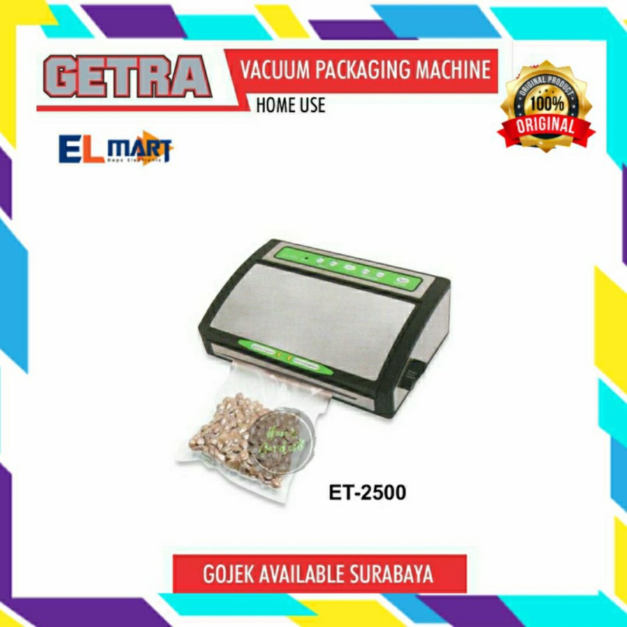 GETRA Vacuum Sealer Machine Packaging ET 2500 - ET2500 mesin vacum original