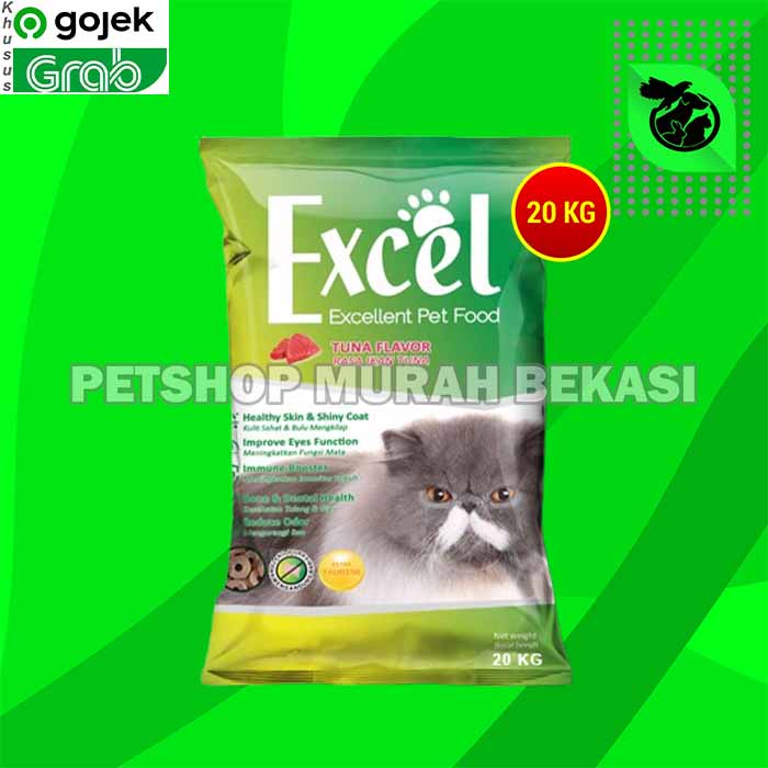 [GOSEND] Makanan Kucing Excel Cat Tuna 20kg Ikan Donat Exel 20 kg