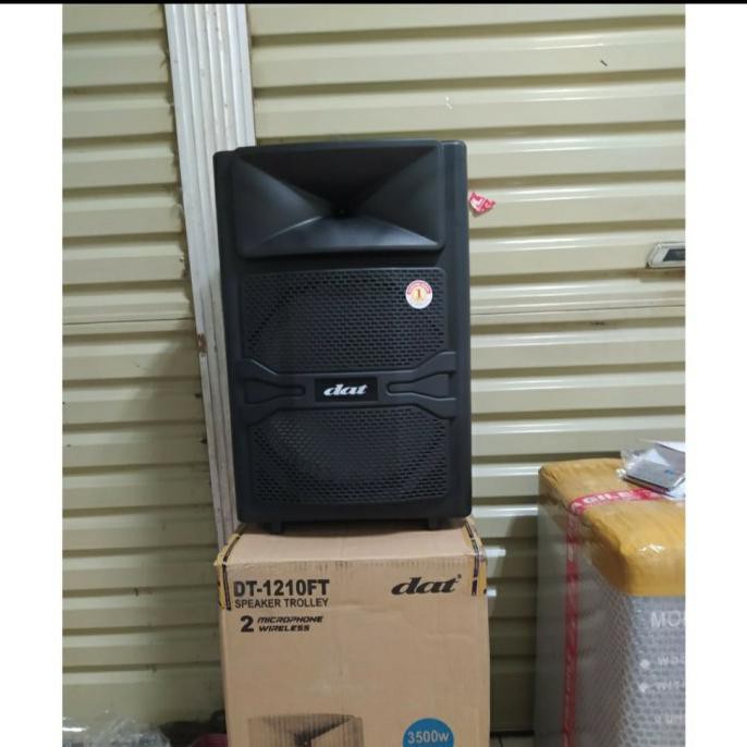 Speaker Portable Dat 12 Inch Dt1210 2 Mic Wireless Usb Bluetooth