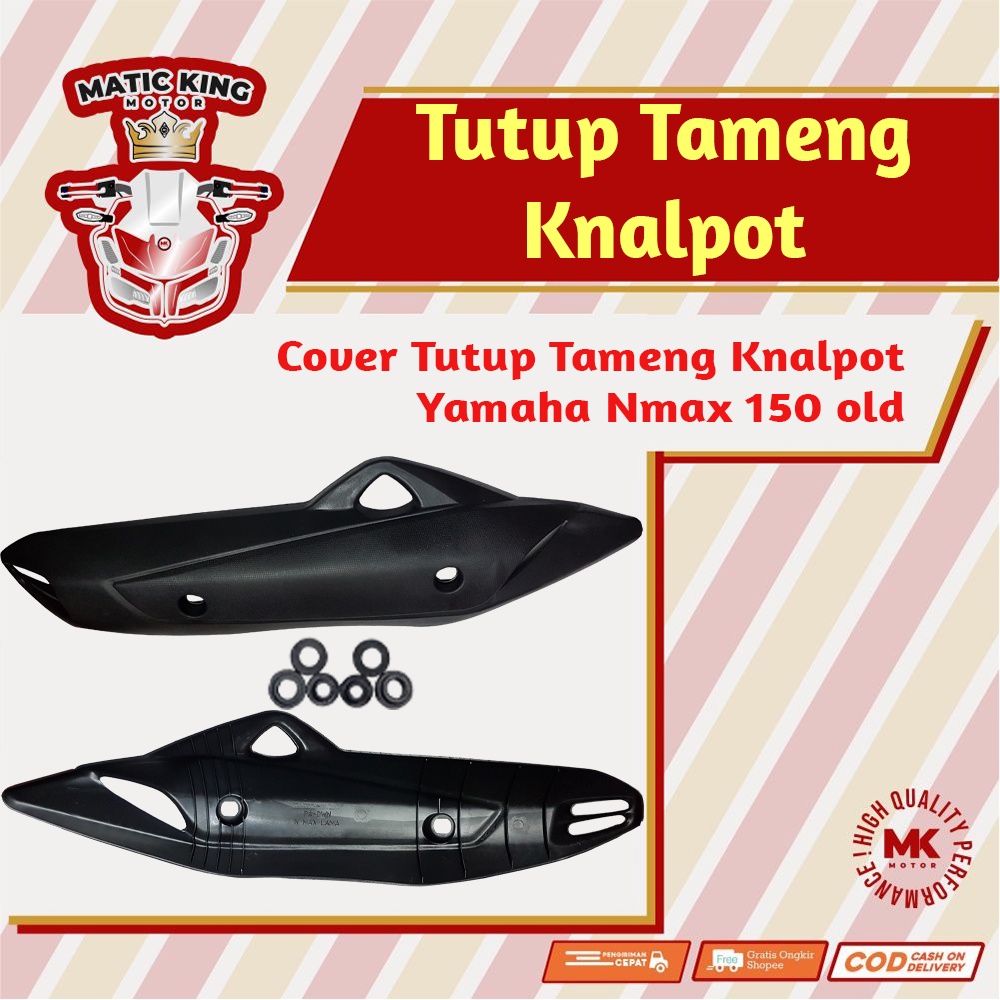 Tameng tutup cover knalpot Nmax old Aerox Lexi 125 155  2020 2021 new