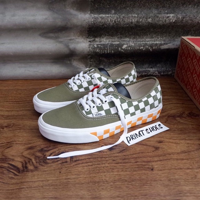 Vans Authentic (Checkerboard) Capulet Olive