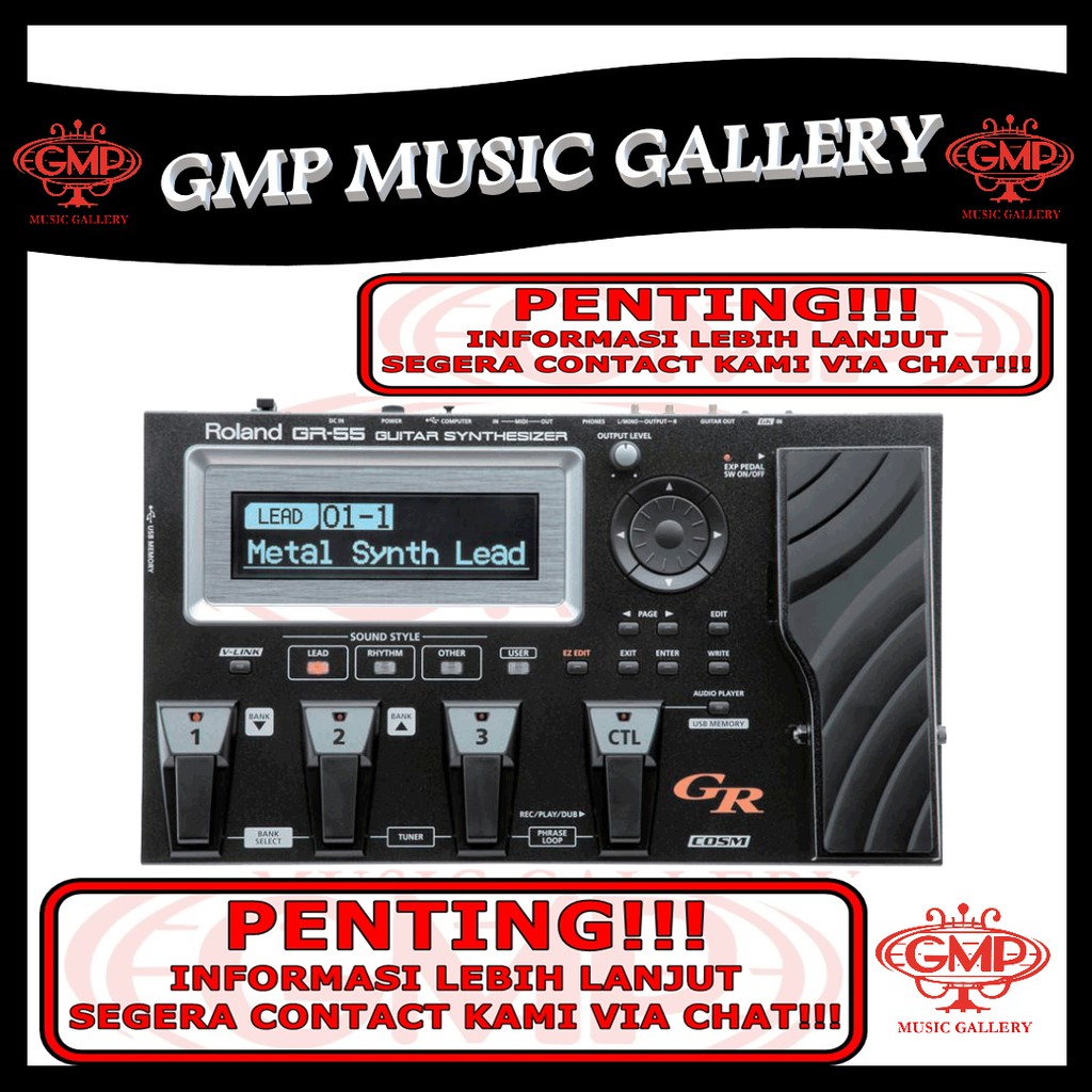 Roland GR-55 GK BK Guitar Synthesizer / ROLAND GR 55 / GUITAR EFFECT / EFEK GITAR SYNTHE