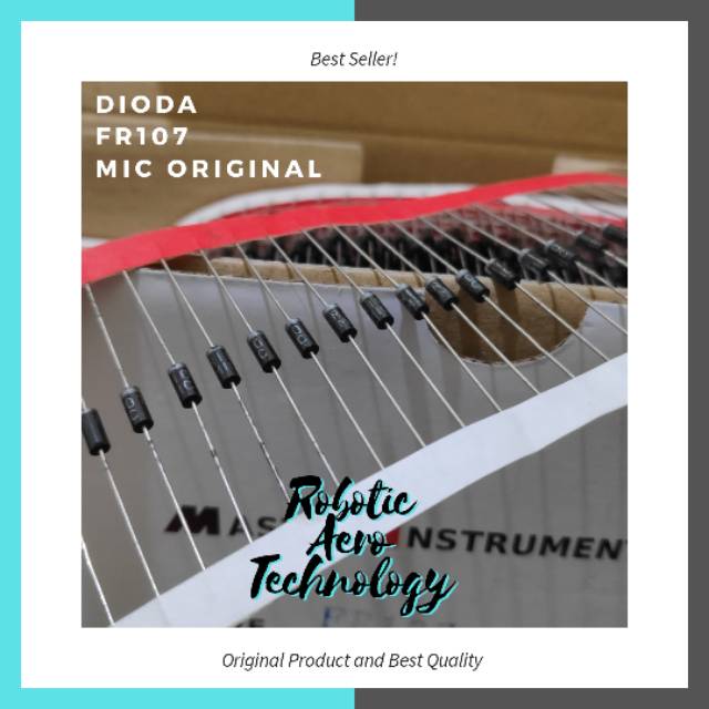 DIODA FR107 FR 107 FAST RECOVERY DIODE DIODA 1A 1000V DO-41 MIC ORI