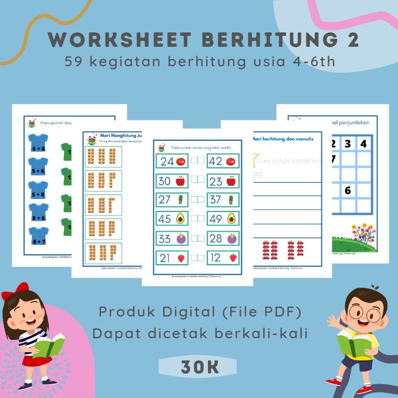 

Worksheet berhitung 2