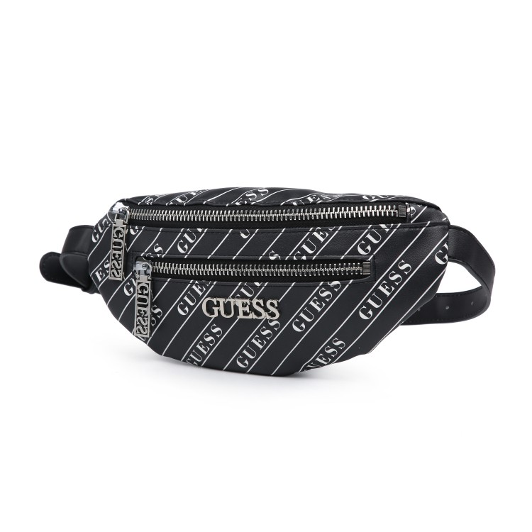 PGBASG_TAS PINGGANG/WAIST BAG GGUESSS  RONNIE LOGO FANNY IMPORT/PREMIUM #443076