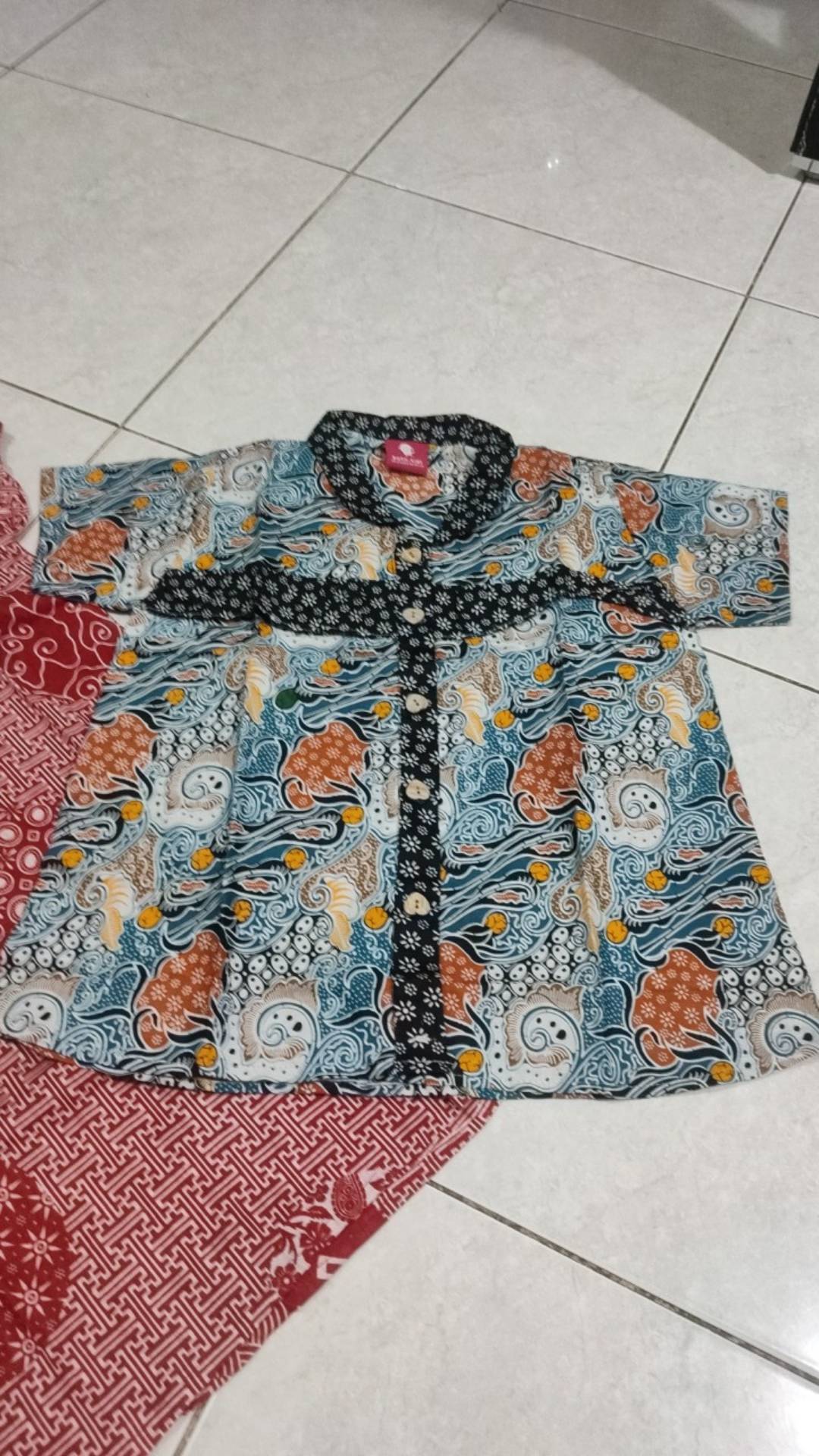 Blus Batik Anak Kelintingan Murah Warna Hijau Dan Maron