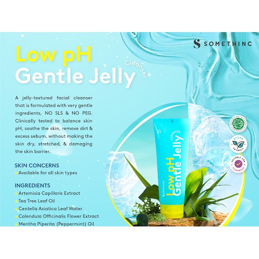 Somethinc Low pH Gentle Jelly 100ml Foam Cleanser Sabun muka