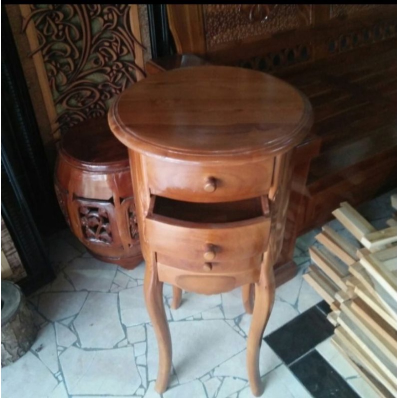 MEJA NAKAS KAYU JATI JEPARA