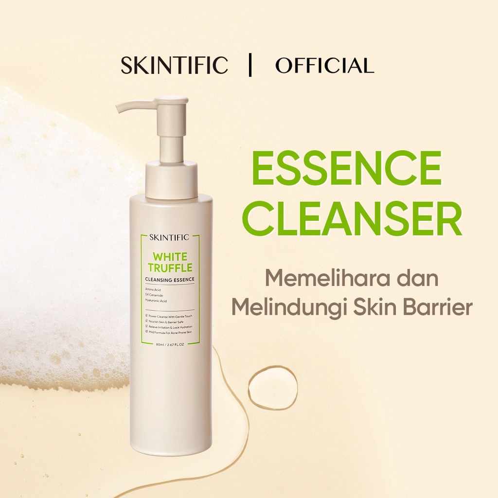 SKINTIFIC White Truffle Cleansing Essence Cleanser Serum Nourish and Protect Skin Barrier 80ml