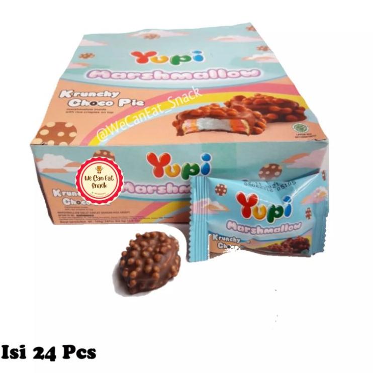 

[PRODUK D66NW] Yupi Marshmallow Krunchy Choco Pie (isi 24) ZVG