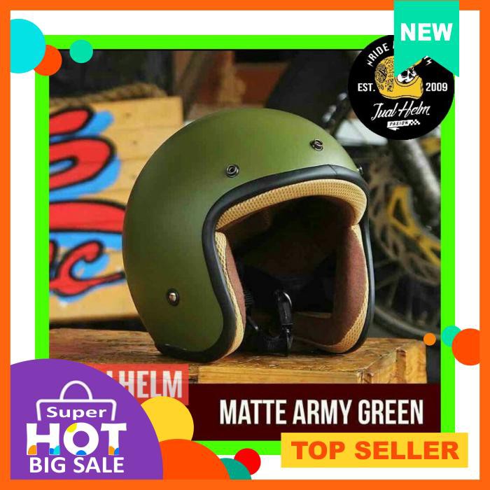 Helm Retro Helm Classic Helm Superbasic Matte Army Green