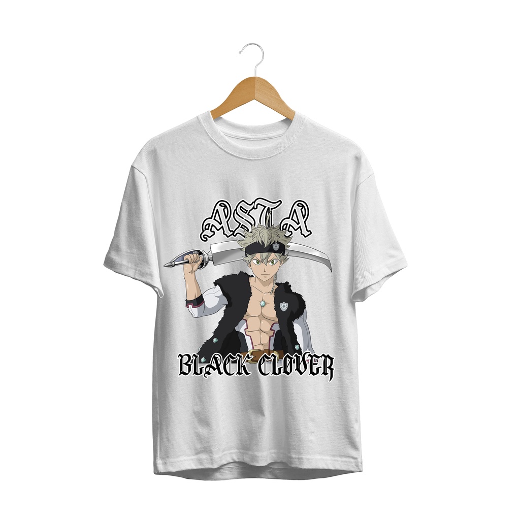 T-SHIRT KAOS ASTA YUNO BLACK CLOVER ANIME MANGA JAPANES CULTURE