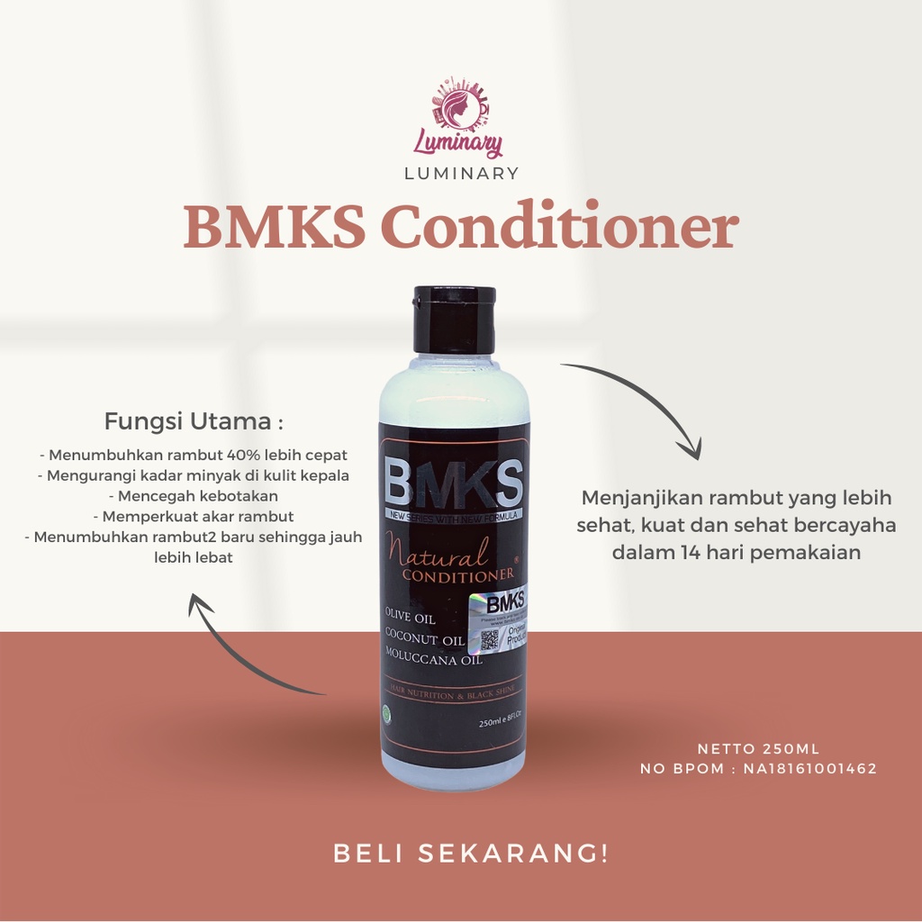 BMKS Conditioner Rambut Kondisioner Perawatan Kecantikan Rambut Vitamin Rambut Kering Hair Treatment Original BPOM