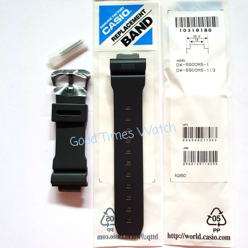 STRAP G-SHOCK DW-6900MS-1 DW 6900MS 1289 DW 6900 Casio Original