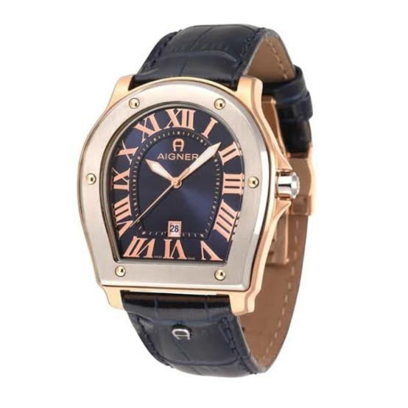 AIGNER WATCH BLACK LEATHER