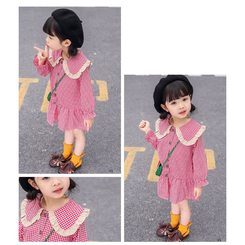 0-7TAHUN DRESS ANAK IMPORT/DRESS PESTA ANAK/DRESS ANAK BAYI VARIASI KERAH/DRESS ANAK WITH BANDANA