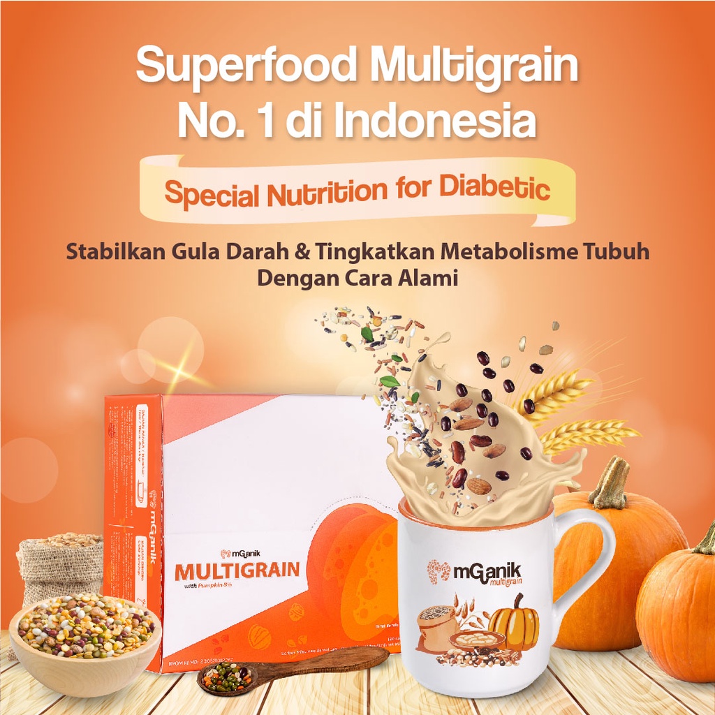 MGANIK Multigrain eceran 1 sachet 25 gr - Superfood Diabetes ecer