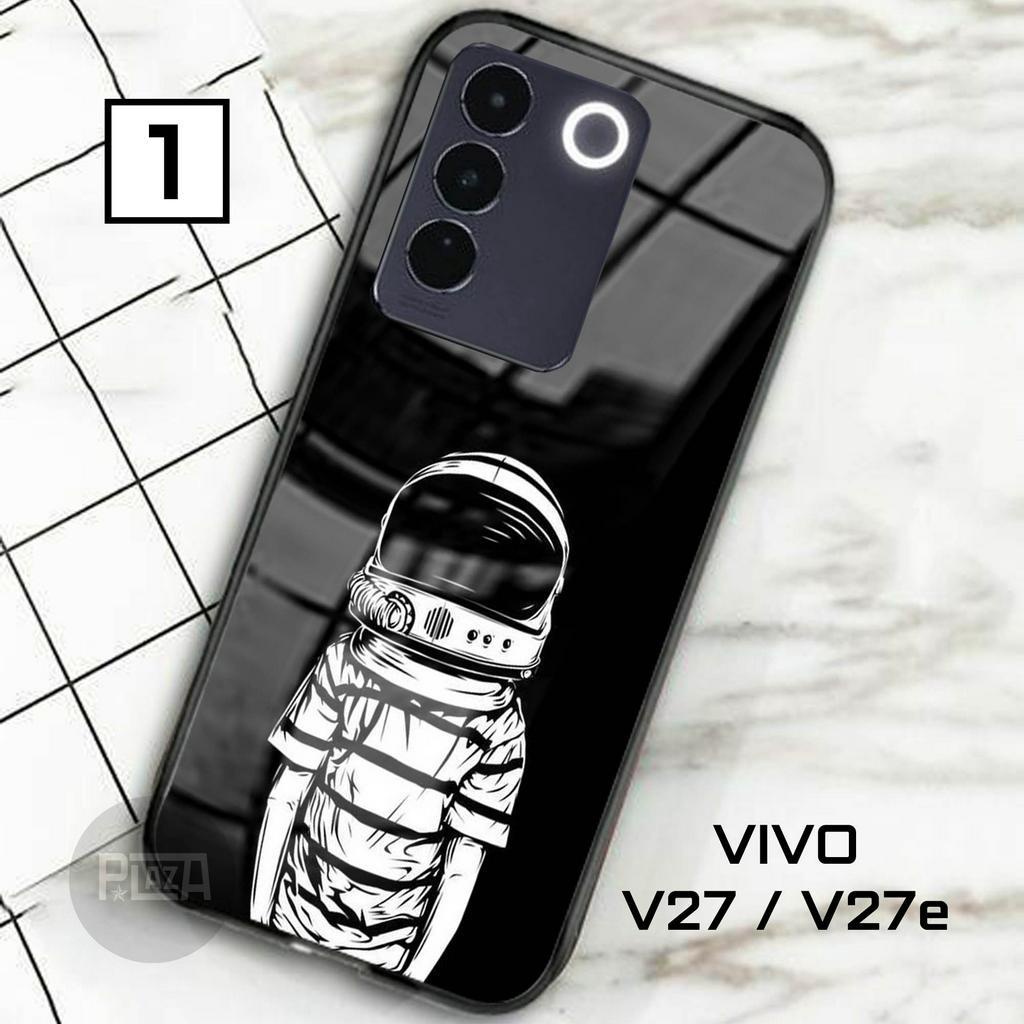 Softcase Glass SPACE [K62] for VIVO V27 V27e V27 5G Terbaru CAMERA PROTECT Casing Handphone-Pelindung Handphone