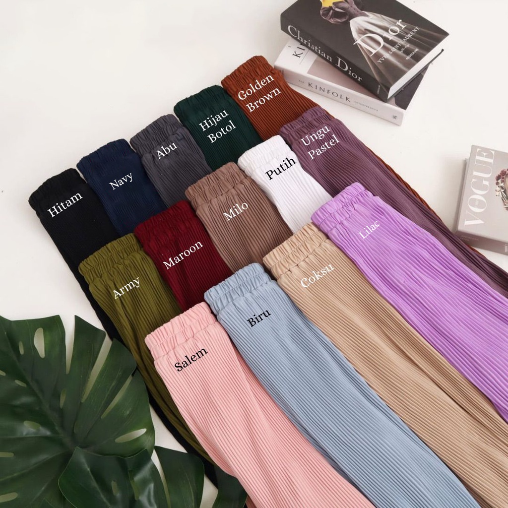 Celana Pensil Plisket Lidi / Kulot Pensil Lidi / Pleated Pencil Pants / Pleated Pants