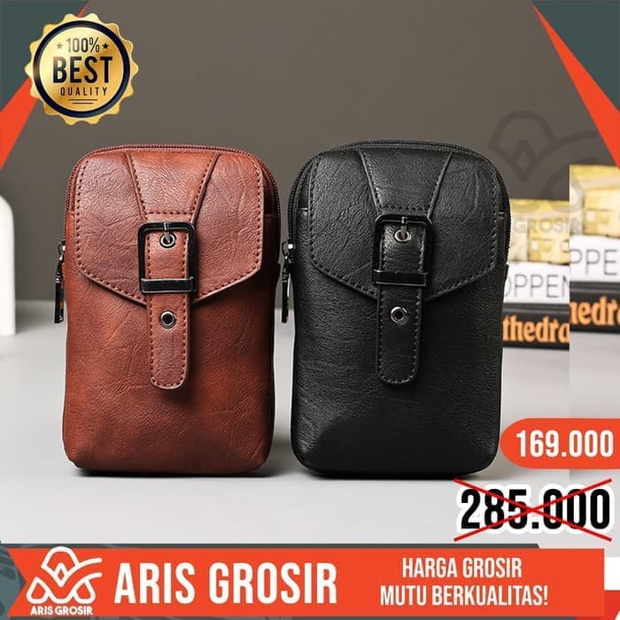 Tas Selempang Pria Tas HP Smartphone Tas Slempang Cowok New Branded x48