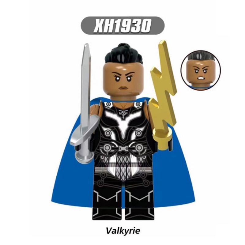 KORG X0339 Mainan Balok Bangunan Mini Figure Model Thor Janester Valkyrie Marvel Love and Thunder Untuk Hadiah