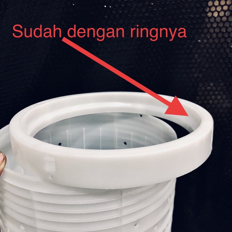 Tabung pengering mesin cuci Sanken 2 tabung original 7Kg Diamter 24cm. As 14mm