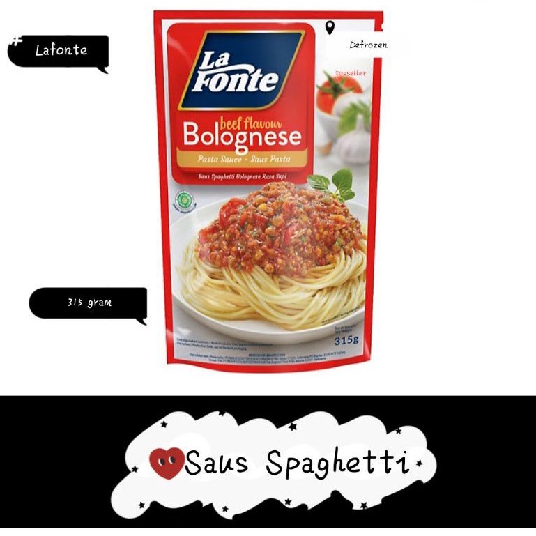 

La Fonte Sauce Bolognese 315/Pasta Saus Bolognese La Fonte