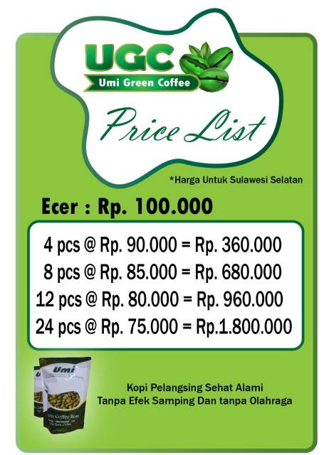 24+ Khasiat Green Coffee Umi