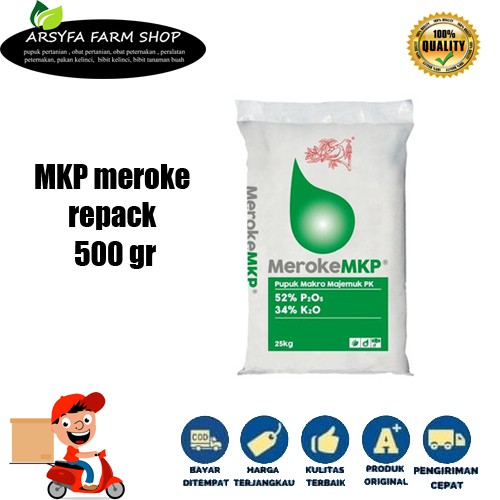 Pupuk Meroke MKP Pupuk Mono Kalium Phosphate Hidroponik 500 gr