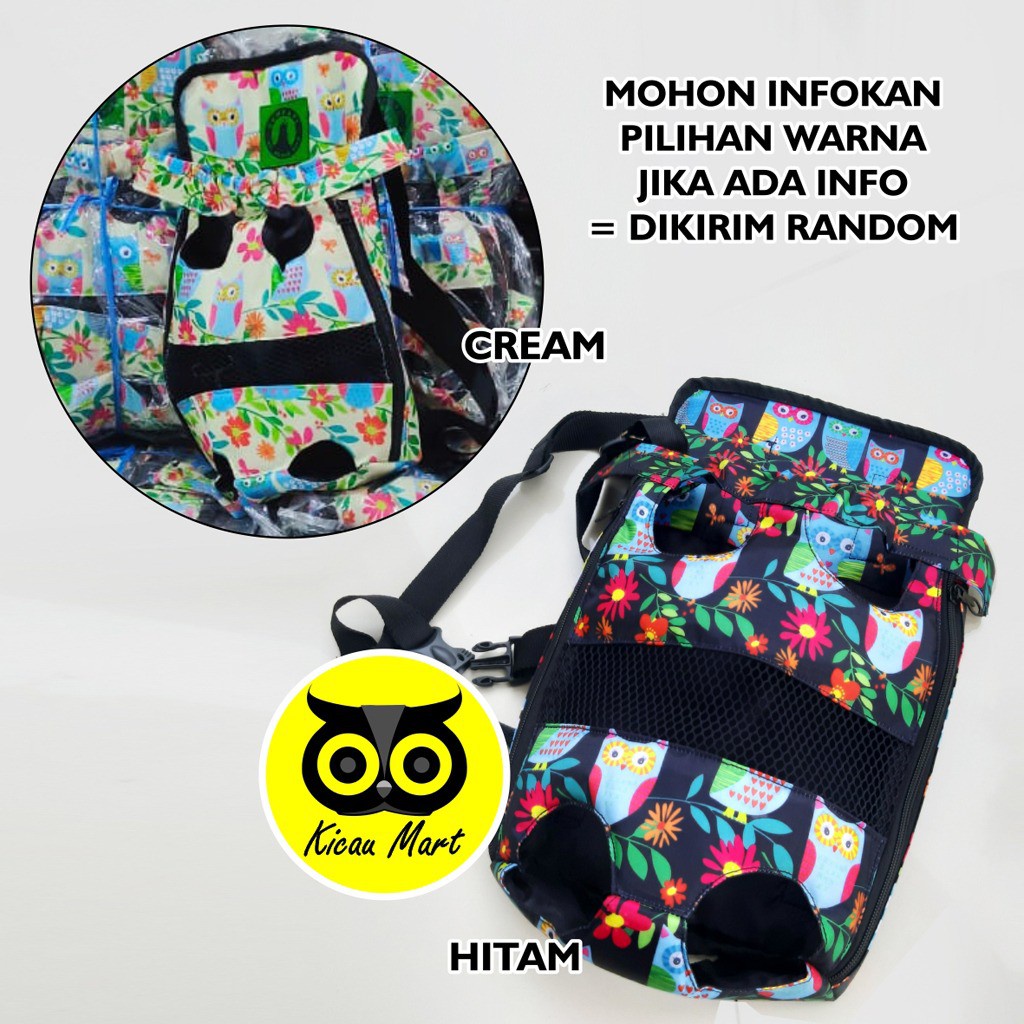 TAS KUCING GENDONG DEPAN GENDONGAN BAWA KUCING ANJING PET CARRIER TAS RANSEL FRONT BAG CAT DOG TSGDP