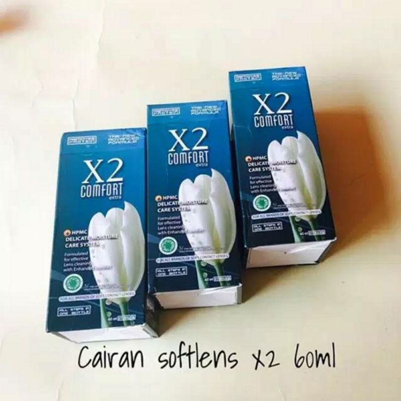 Air Softlens / Cairan Pembersih Softlens X2 COMFORT 60 ML