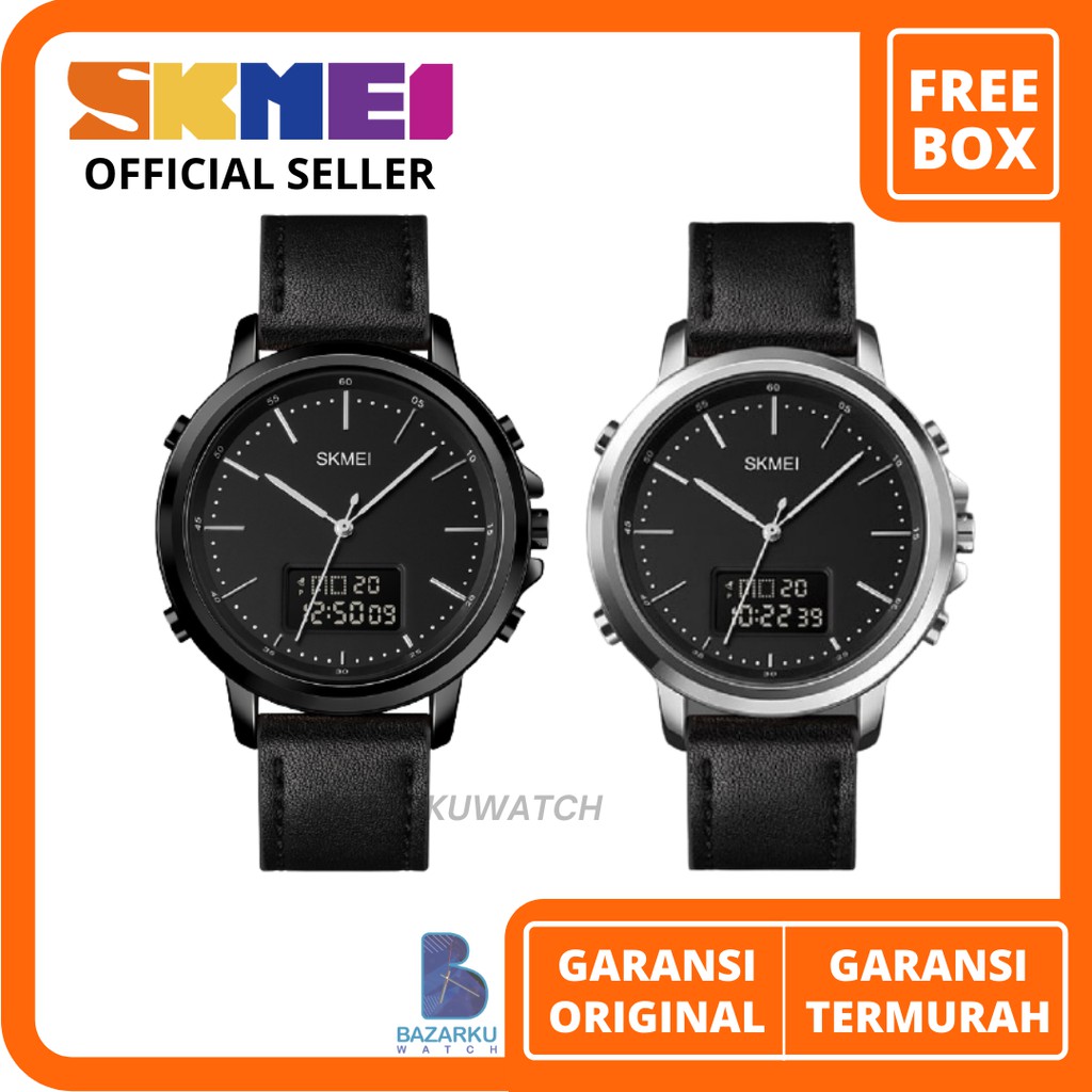 Jam Tangan Skmei 1652 Jam Tangan Skmei Jam Tangan Kulit Pria Jam Tangan Cowok Kulit SKMEI Jam SKMEI