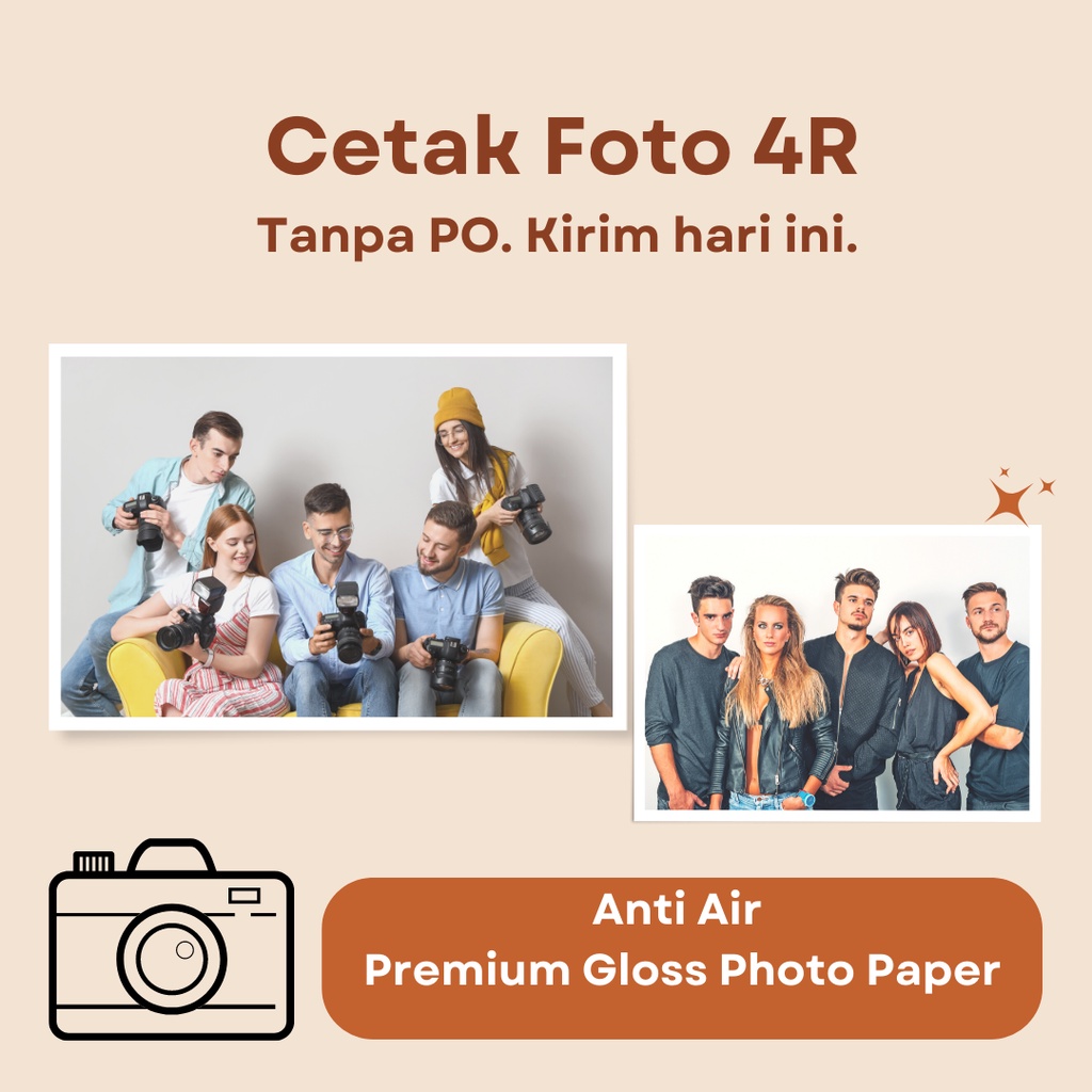 Cetak Foto 4R Anti Air Premium Glossy Anti Luntur