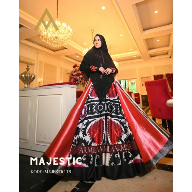 [ARMILA HIJAB SYARI] GAMIS SYARI TERBARU / DRESS SET PRINTING " MAJESTIC 13 SET " BY ARMILA HIJAB