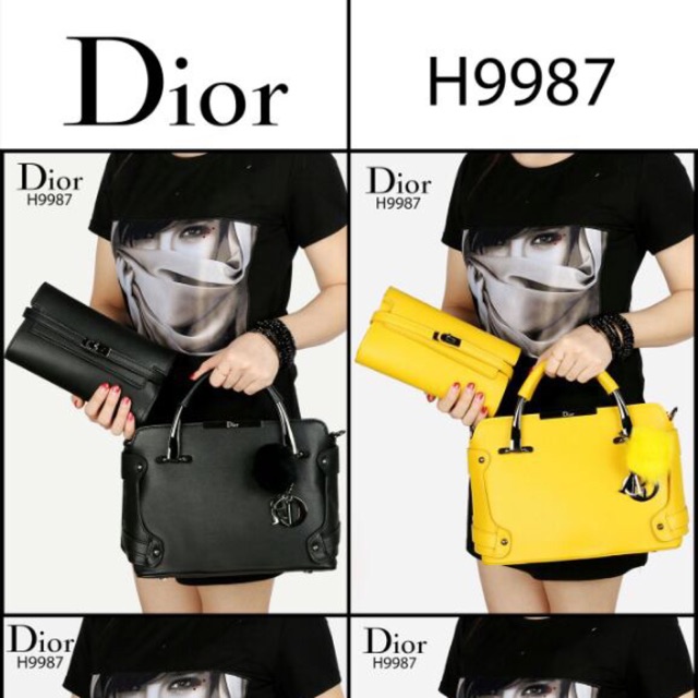 DIOR H9987 NewDesign Dior Bag with Clutch 2in1/TasTerbaru/TasDior/TasImport/TasBATAM