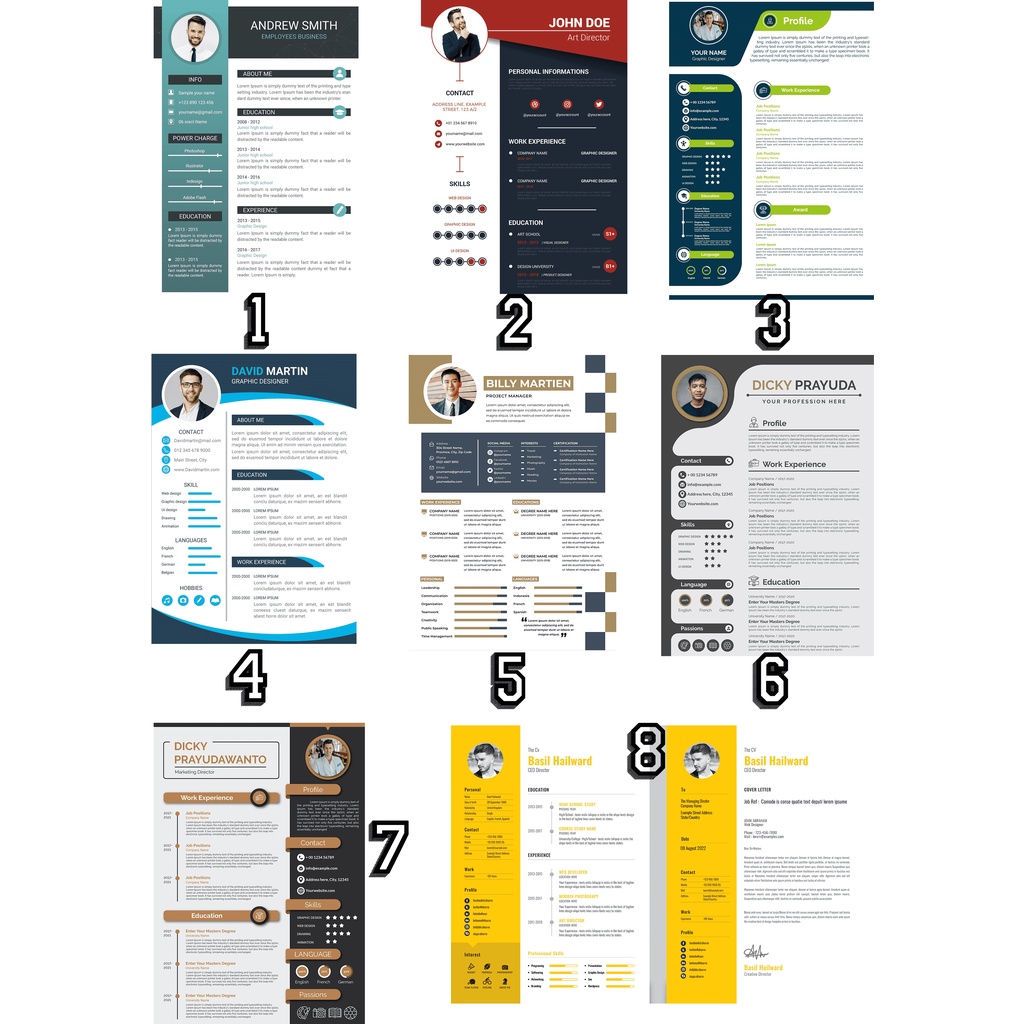 

Template Design CV (Curiculume Vitae) Yang Menarik dan Tetap Profesional