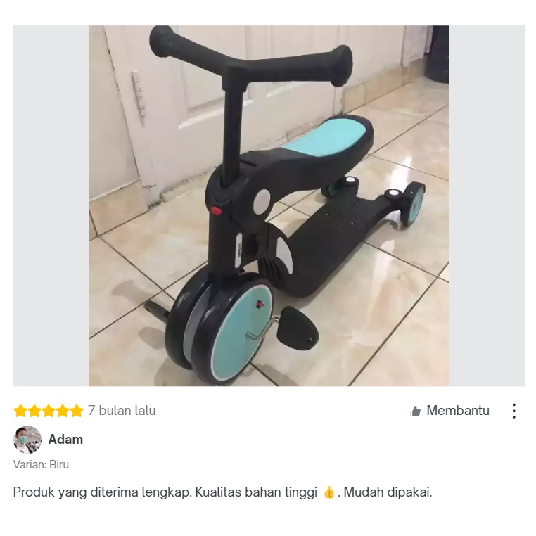 Notale Dolemi Series 5 in 1 Scooter Anak Sepeda Bebehoo Roda 3