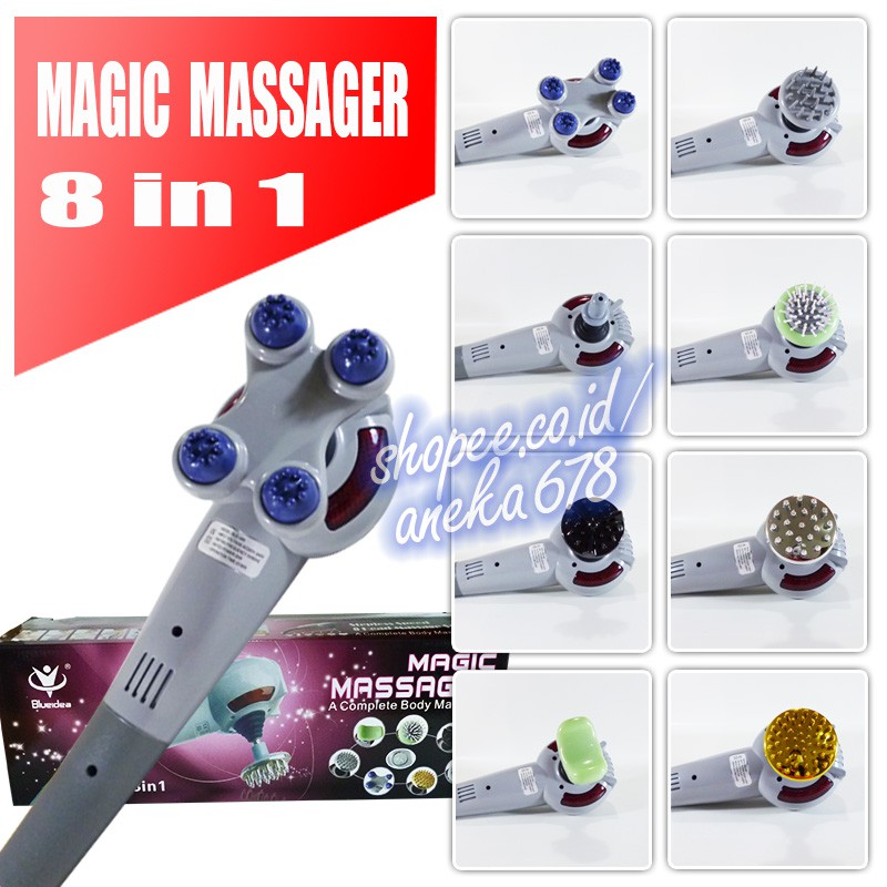 Magic Massager 8 In 1 Blueidea Bld 999 Shopee Indonesia