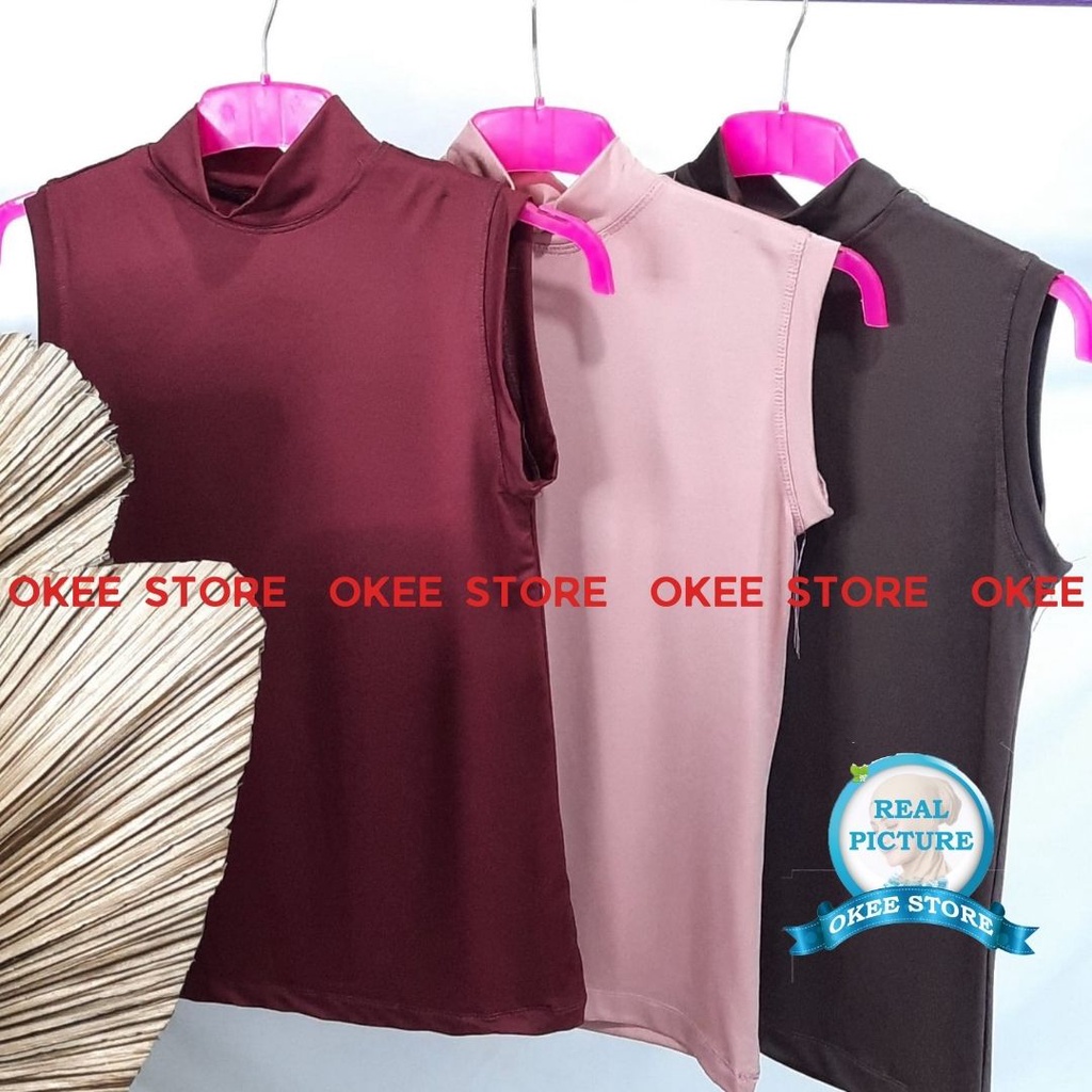 DALAMAN BAJU MANSET OBLONG BAHAN SPANDEK OKEESTORE / BAJU MANSET TANPA LENGAN / MANSET OBLONG / BAJU MANSET SPANDEK YUKENSI