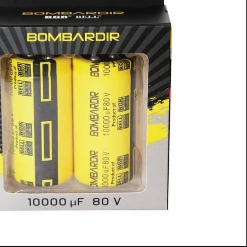 ○ CAPASITOR ELCO 10000UF 80V BOMBARDIR BELL ELKO ELCO 10000 MIKRO 80 VOLT ASLI 10000 UF 80 V VOLT CA