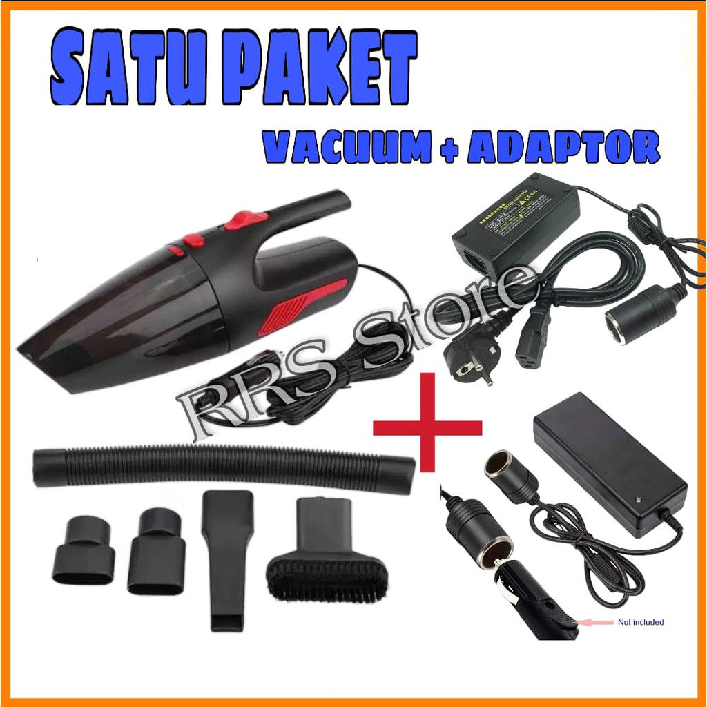 VACUM MOBIL VAKUM MOBIL FAKUM MOBIL DAN Cassan Adapter Adaptor Vacum Cleaner Mobil keListrik RUMAH