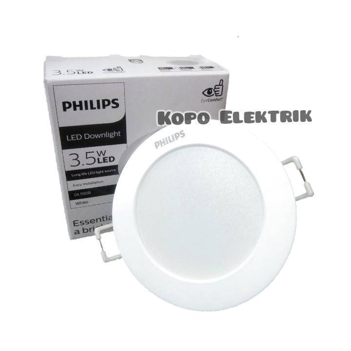 Lampu Led Downlight Philips 3.5w Bulat Eridani 3.5 Watt / 3 Watt