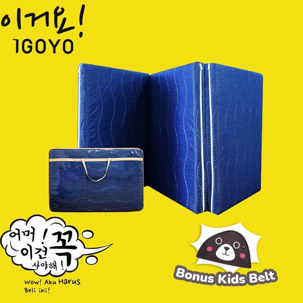 [PRODUK Q0SC7] IGOYO Kasur Busa Lipat Tiga Travel Mattress Foldable GRQ