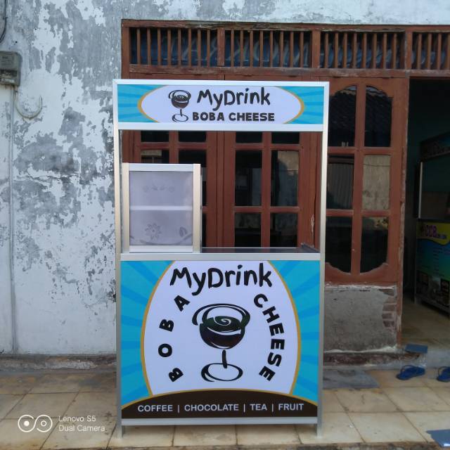 booth portable plus etalase