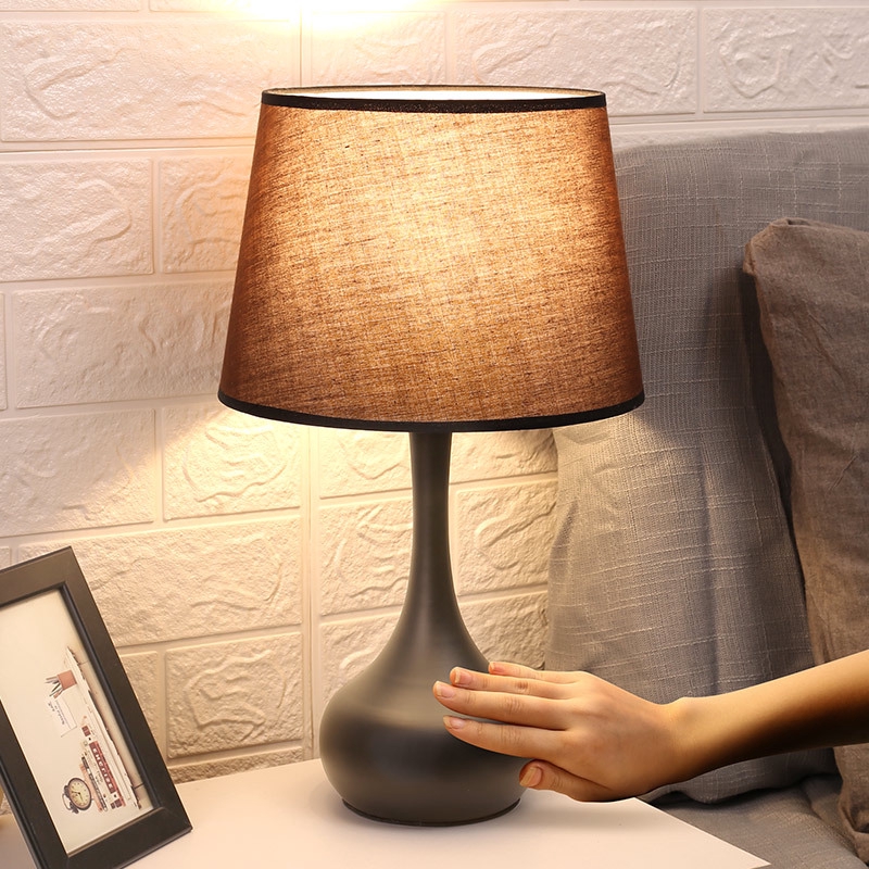 American Table Lamp Bedroom Bedside Lamp Modern Minimalist Dimming Lamp Warm Nordic Table Lamp Touch Shopee Indonesia